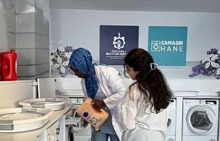 Öğrencilerin çamaşır yıkama derdine son
