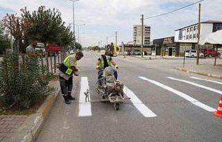 Okul önlerinde trafik güvenliği çalışmaları...