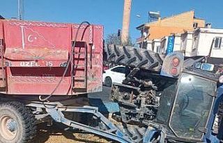 Önündeki minibüse çarpmamak için manevra yapan...