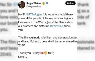 Pink Floyd’un solisti Waters’dan Cumhurbaşkanı...