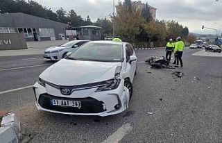 Polisevi Kavşağı’nda meydana gelen trafik kazasında...
