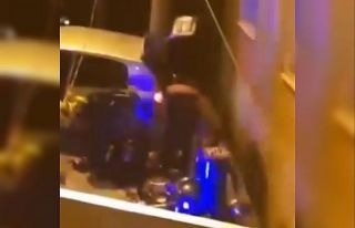 Polisten kaçıp kaza yaptı, uyarı ateşleriyle...