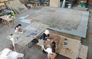 Pompeipolis Antik Kenti’ndeki bin 800 yıllık mozaikler...