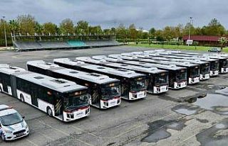 Samsun toplu taşıma filosuna 10 körüklü otobüs