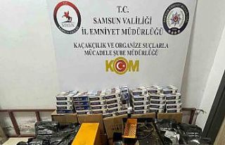 Samsun’da 20 bin adet makaron ele geçirildi