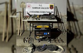 Samsun’da 4 kişi kaçak kazı yaparken yakalandı