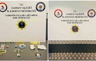 Samsun’da uyuşturucuyla yakalanan 2 kişi gözaltına...