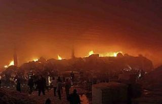 Şanlıurfa’da tekstil fabrikasında yangın: Tonlarca...