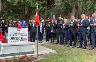 Şehit Bülent Yalçın, kabri başında anıldı