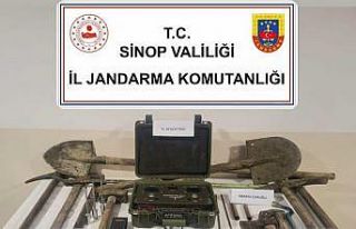 Sinop’ta kaçak kazı yapan şahıslara suçüstü:...