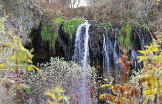 Sivas’ın saklı cenneti Değirmenaltı Şelalesi’nde...