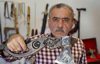 Sivaslı usta, dünyanın en sert çeliğine destan...