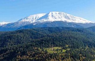 Sonbahar ve kar buluştu, ortaya kartpostallık görüntüler...