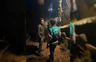 Tavas Belediyesinden Karcı Dağında çıkan yangını...