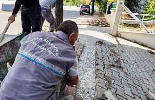 Uşak’ta kaldırımlar daha konforlu hale geliyor