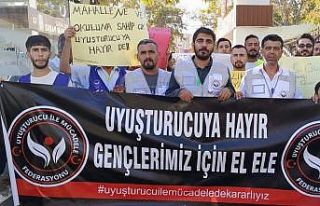 Uyuşturucuya karşı tepki yürüyüşü yapıldı