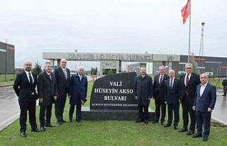 Vali Aksoy, fikir babası olduğu Lojistik Merkez’de...
