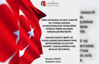 Vali Aksoy’dan Ankara’daki saldırıyla ilgili...