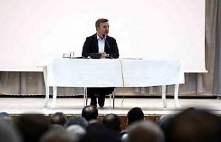 Vali Aydoğdu, muhtarlar ve esnaf temsilcileriyle...