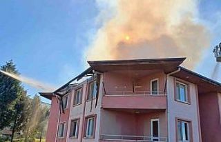 Yalova’da korkutan çatı yangını