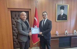 Yangın söndürmede başarılı olan kurum yetkililerine...