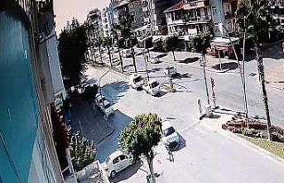 Yasağa rağmen dönmeye kalktı: Kaza anı güvenlik...