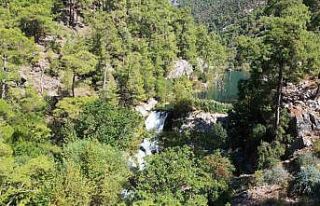 Yemyeşil ormanı, dik yamaçları, masmavi suları...