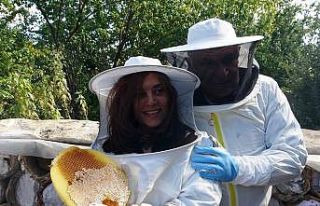 Yerli turistler Van balına hayran kaldı