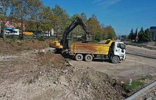 Yuvacık Sapağını rahatlatacak yol çalışması