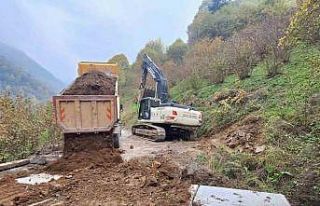 10 metre uzunluğunda kutu menfez yapıldı