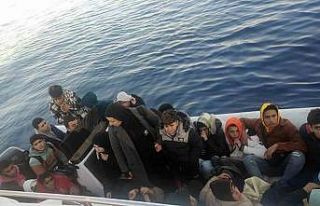 12’si çocuk 22 düzensiz göçmen ve 2 göçmen...