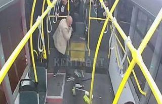 2’si çocuk 9 kişinin yaralandığı kaza anı...