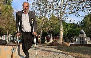 40 yıldır protez bacak hayaline kavuşmayı bekliyor