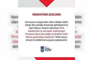 ABB’den Ebru Gündeş konserine ilişkin açıklama