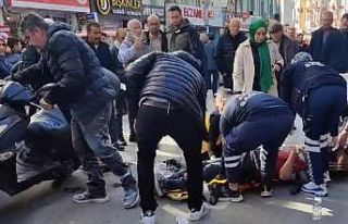 Aksaray’da hafif ticari araç ile motosiklet çarpıştı:...