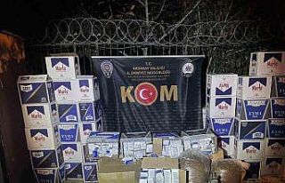 Aksaray’da kaçak sigara ve tütün operasyonu