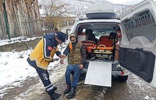 Amasya’da yaylada mahsur kalan vatandaşı acil...