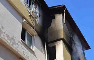 Apartman dairesi alevlere teslim oldu