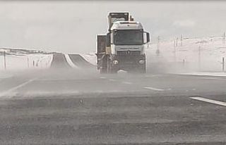 Ardahan’ın yüksek kesimlerinde etkili olan tipi...