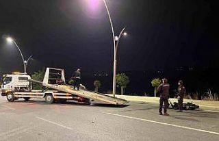 Arnavutköy’deki feci kaza kamerada... İki motosiklet...