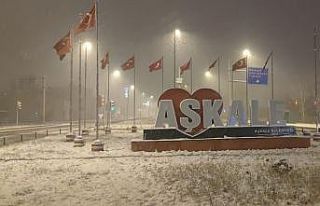 Aşkale’de bir günde dört mevsim yaşandı