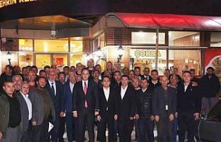 Aslanapa Kaymakamı Sezai Demirci’ye veda yemeği