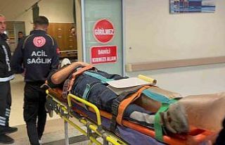 Ayağına inşaat malzemesi düşen işçi yaralandı