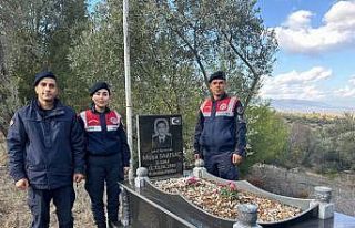 Aydın jandarması şehit öğretmen Sarısaç’ı...