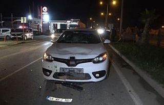 Bafra’da yaya geçidinden geçen bisiklet sürücüsüne...