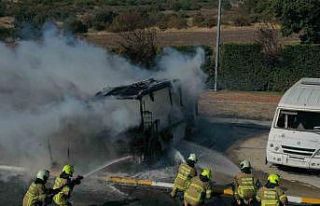 Balıkesir itfaiyesinin eğitim tatbikatı gerçeği...