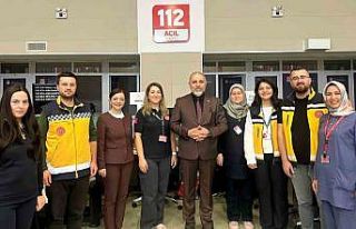 Başarılı sağlık çalışanlarına teşekkür...