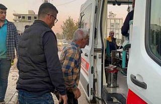 Başına kolon demiri düşen işçi yaralandı