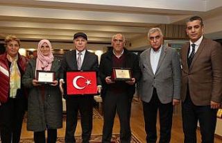 Başkan Sekmen şehit ailesini kabul etti