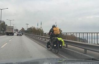 Berlin’den pedal çeviren genç Bursa’da mola...